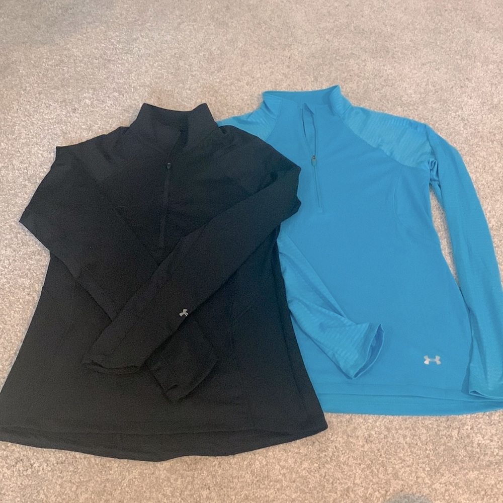 Under Armour 1/4 Zip’s, set of two size medium